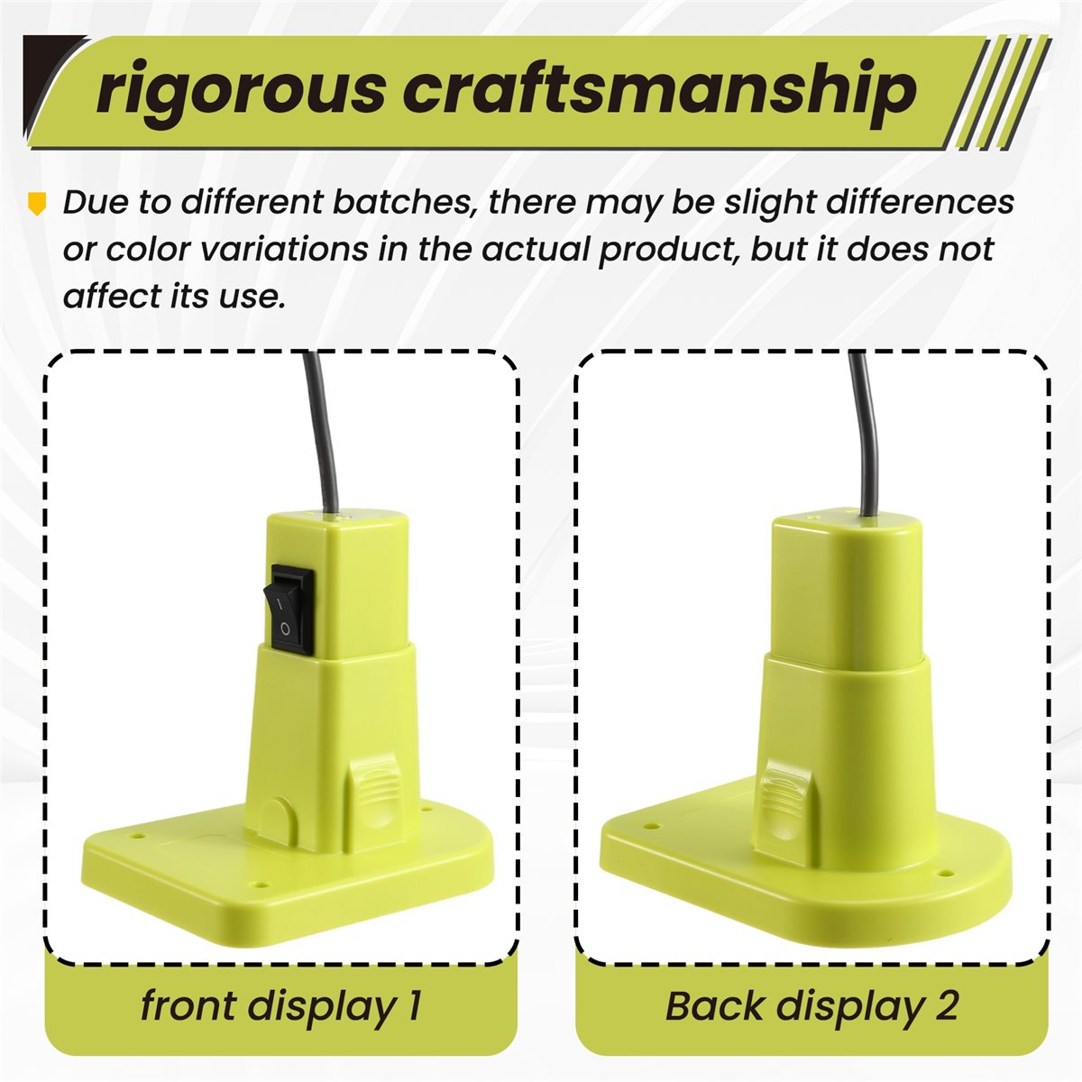 Outdoor Power Jack - Pengisi Daya Baterai A10R untuk Ryobi