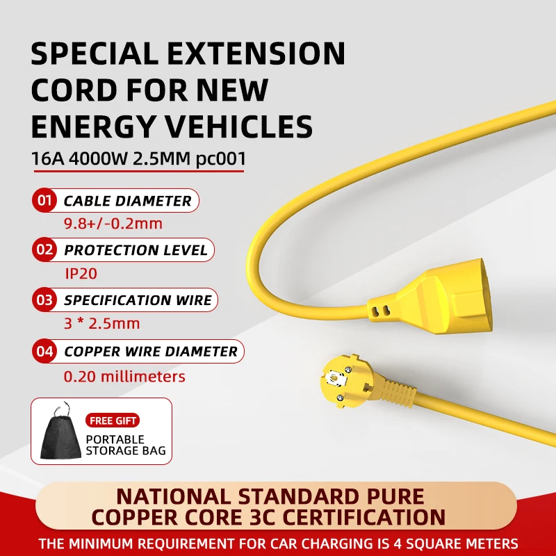 Extension Cord Outdoor - Stop Kontak Listrik EU Schuko 16A