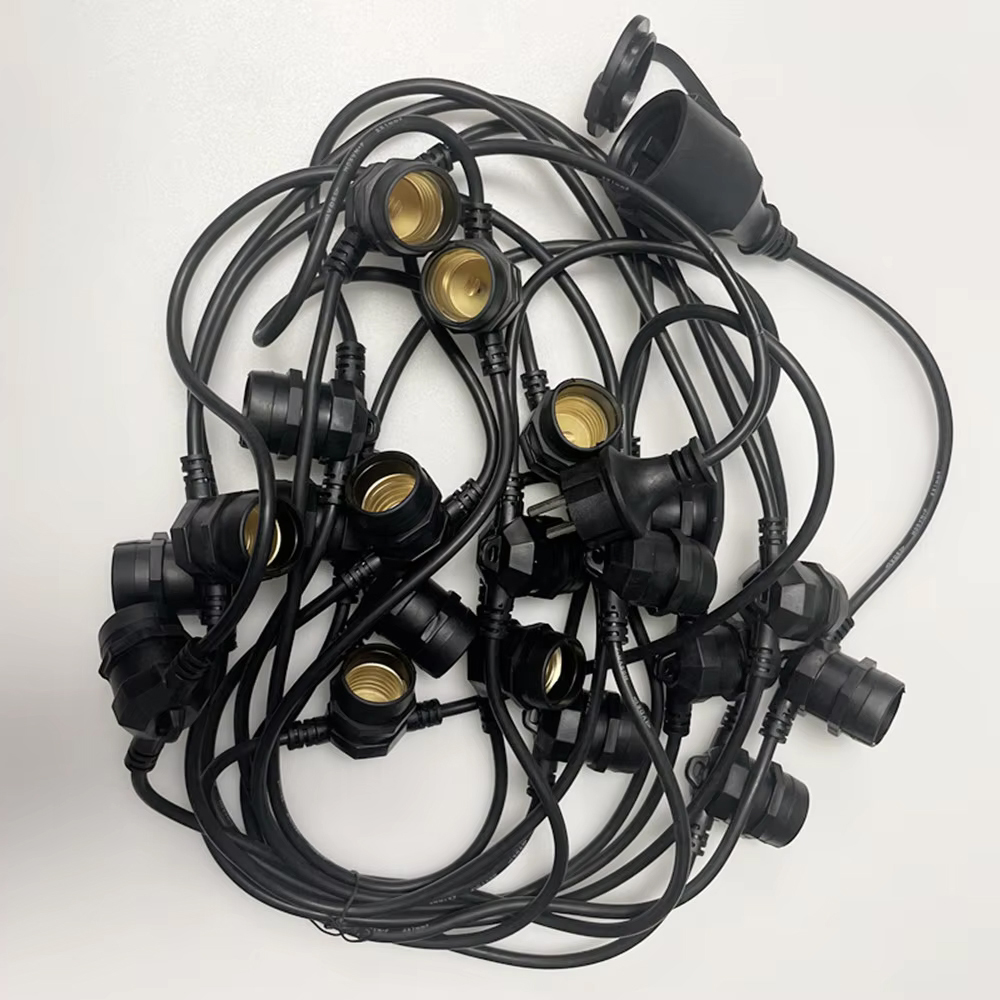 Outdoor Power Adapter - Kabel LED 10M Kelas Komersial Tahan