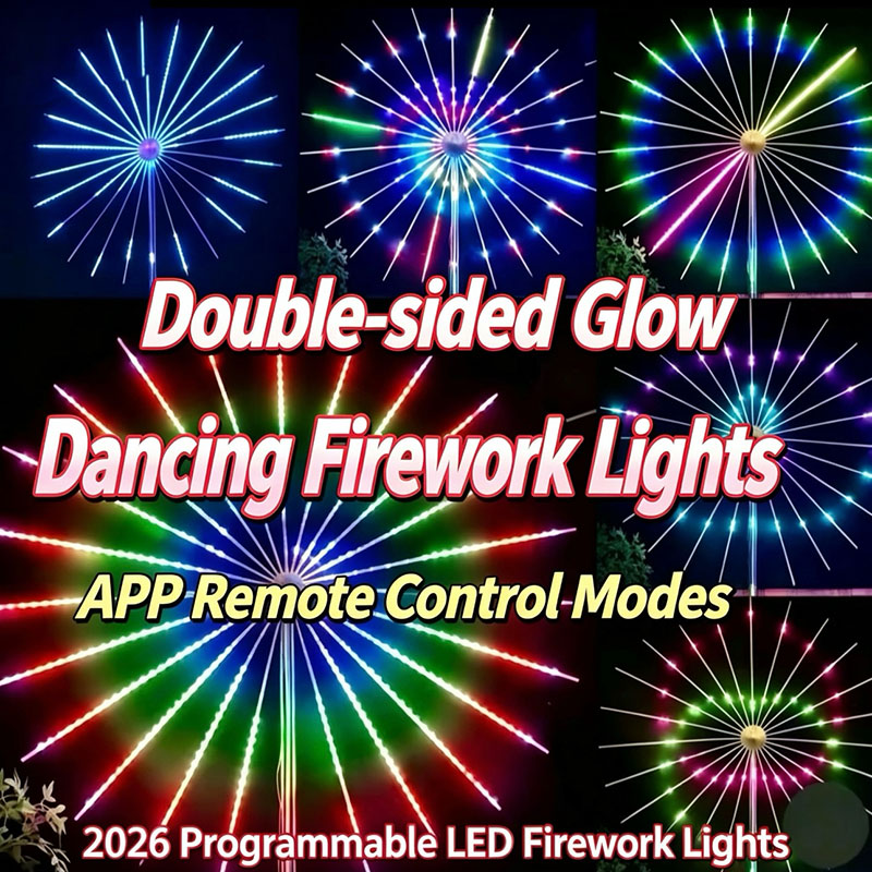 Outdoor Usb Power Strip - Lampu Strip LED RGBIC Firework Bertenaga