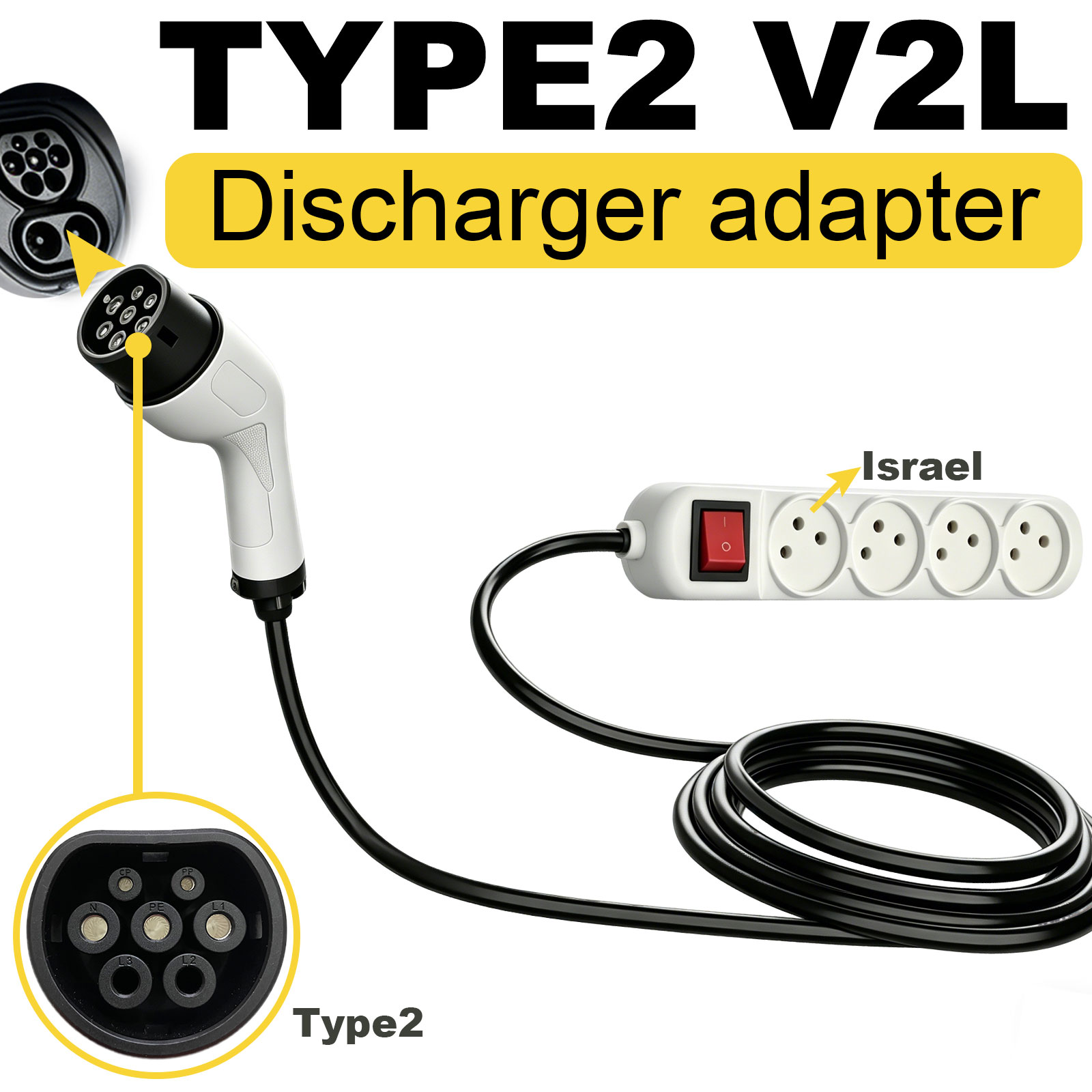 Outdoor Power Adapter - Adaptor Pengisian Daya Tipe 2 V2L