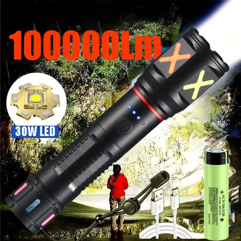 Outdoor Usb Power Strip - Senter LED Laser Putih yang Kuat,