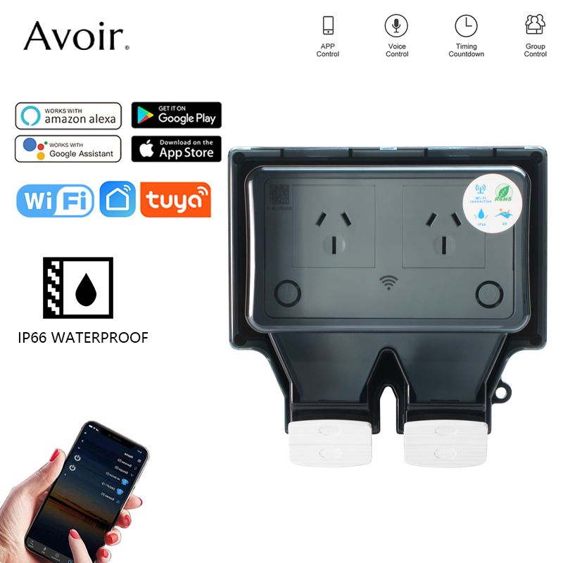Outdoor Usb Power Strip - Avoir Tuya soket listrik tahan air