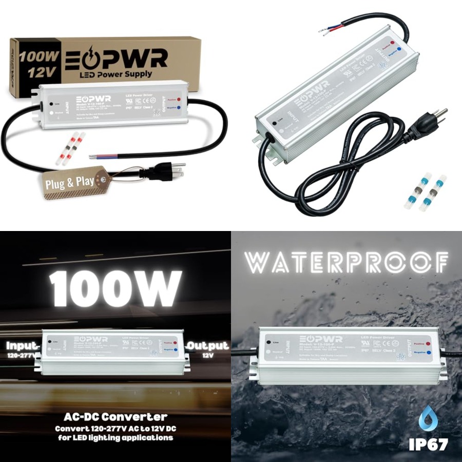 Outdoor Power Adapter - Driver LED Tahan Air IP67 Catu