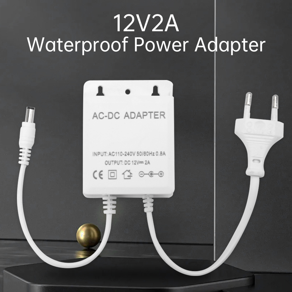 DC12V 2A Adaptor Steker UE Kea - Outdoor Power Adapter ulasan dan harga