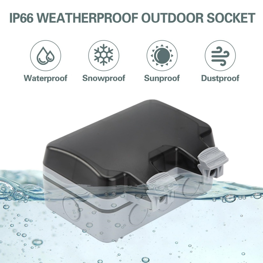 EIOMR Kotak Soket Tahan Air Lu - Outdoor Usb Power Strip ulasan dan harga