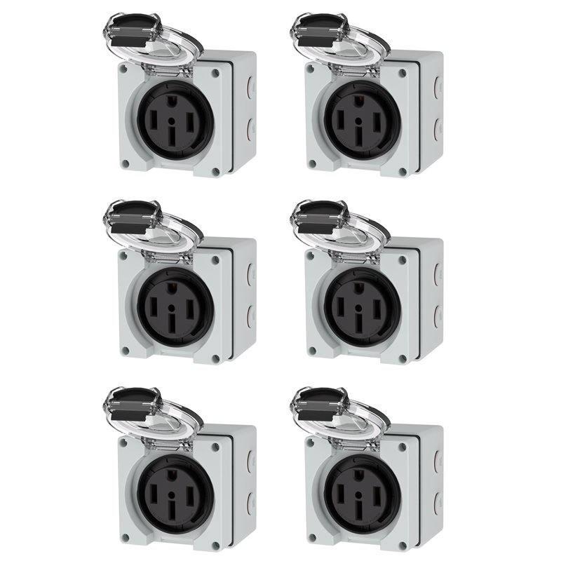 Kotak Stopkontak ABVC 6X 50Amp - Outdoor Power Receptacle Box ulasan dan harga