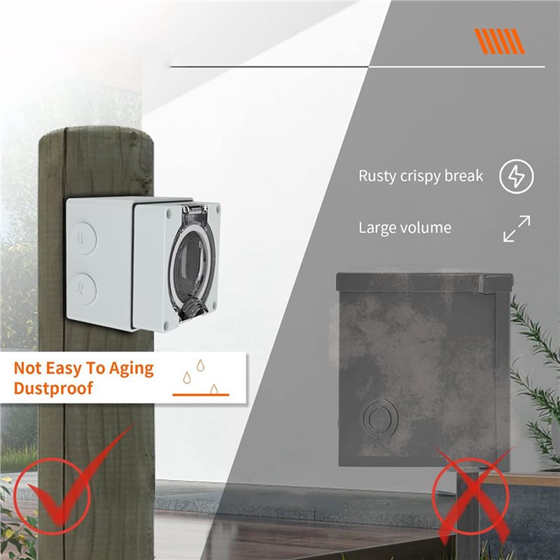 Kotak Stopkontak ABVC 6X 50Amp - Outdoor Power Receptacle Box ulasan dan harga