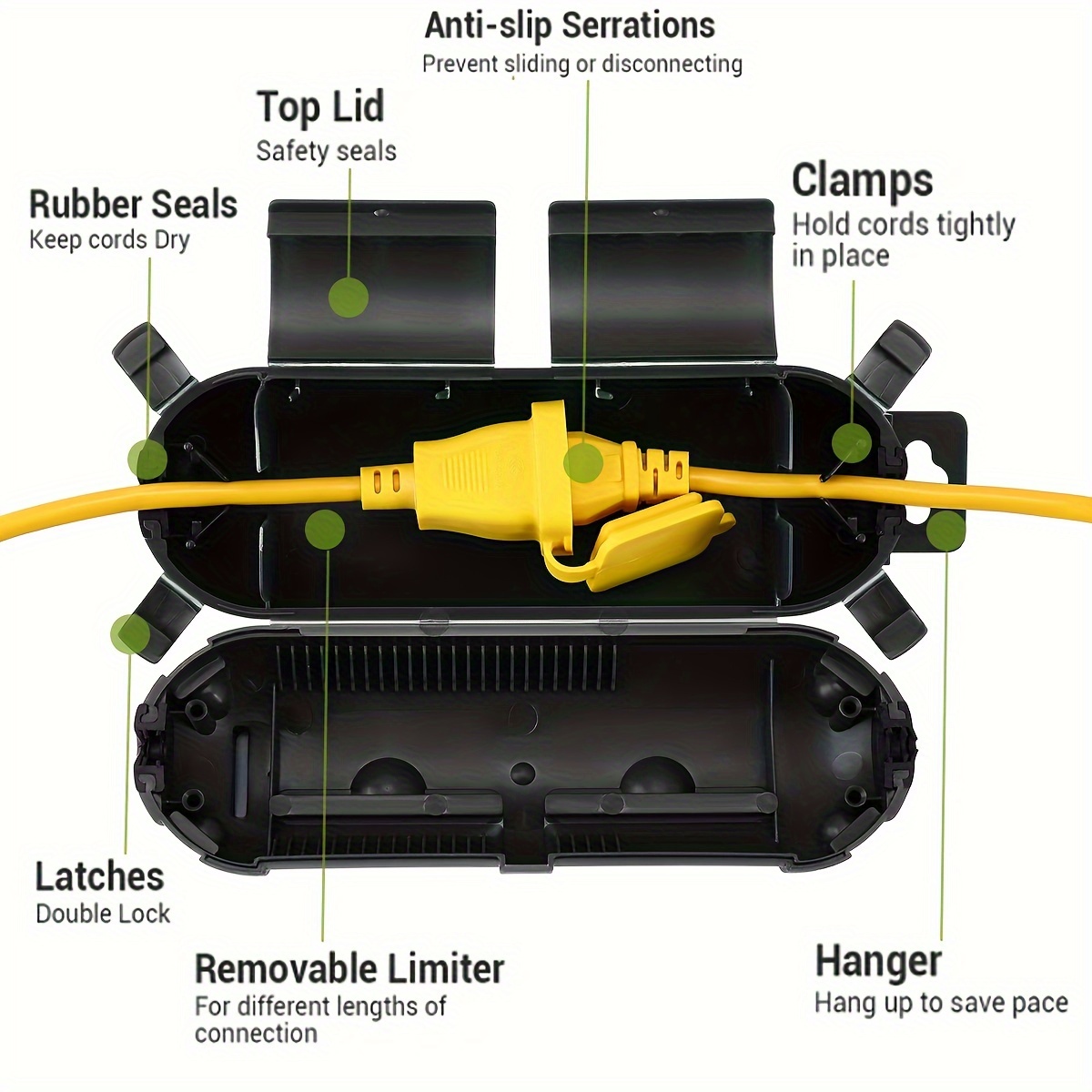 Tutup keamanan pelindung konek - Extension Cord Outdoor ulasan dan harga