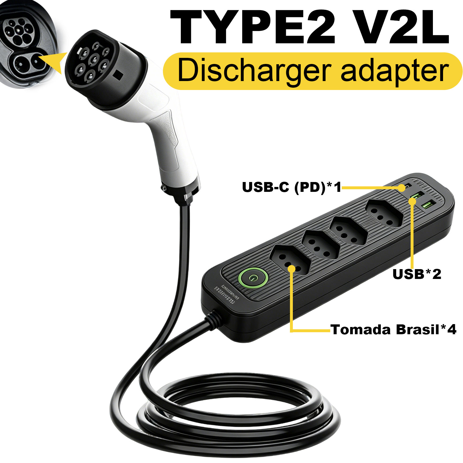 Adaptor Pengisian Daya Tipe 2  - Outdoor Power Adapter ulasan dan harga
