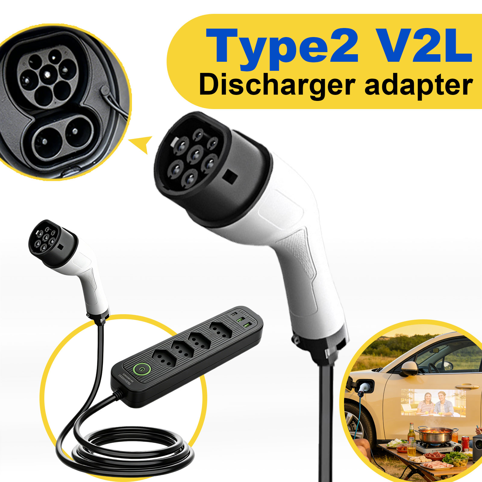Adaptor Pengisian Daya Tipe 2  - Outdoor Power Adapter ulasan dan harga