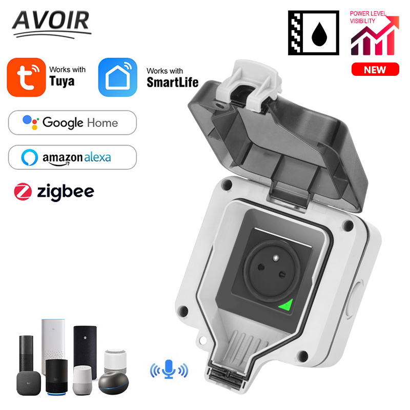 Avoir Zigbee Tuya IP66 Luar Ru - Outdoor Usb Power Strip ulasan dan harga