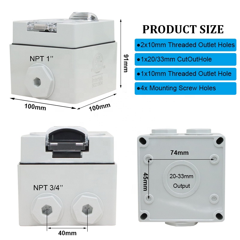 Kotak Stopkontak 30Amp NEMA 14 - Outdoor Power Receptacle Box ulasan dan harga