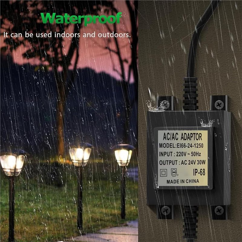 Trafo LED Outdoor 24 V AC/AC 3 - Outdoor Power Vac ulasan dan harga