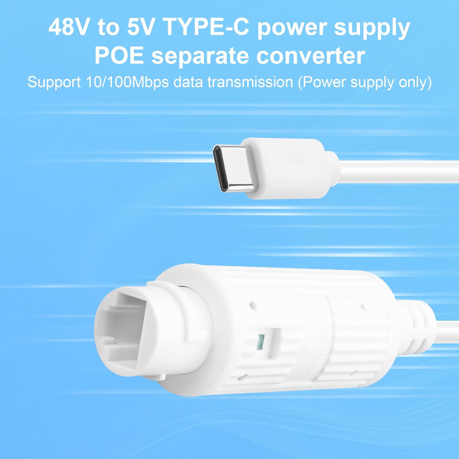 Konverter Daya POE ke USB-C RJ - Outdoor Power Adapter ulasan dan harga