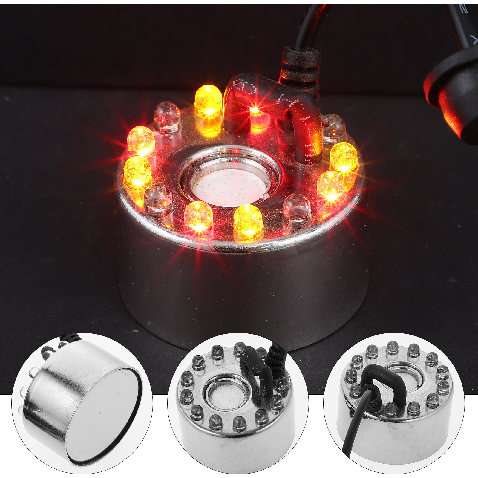 12 LED Warna-warni 16Mm Pembua - Outdoor Power Adapter ulasan dan harga