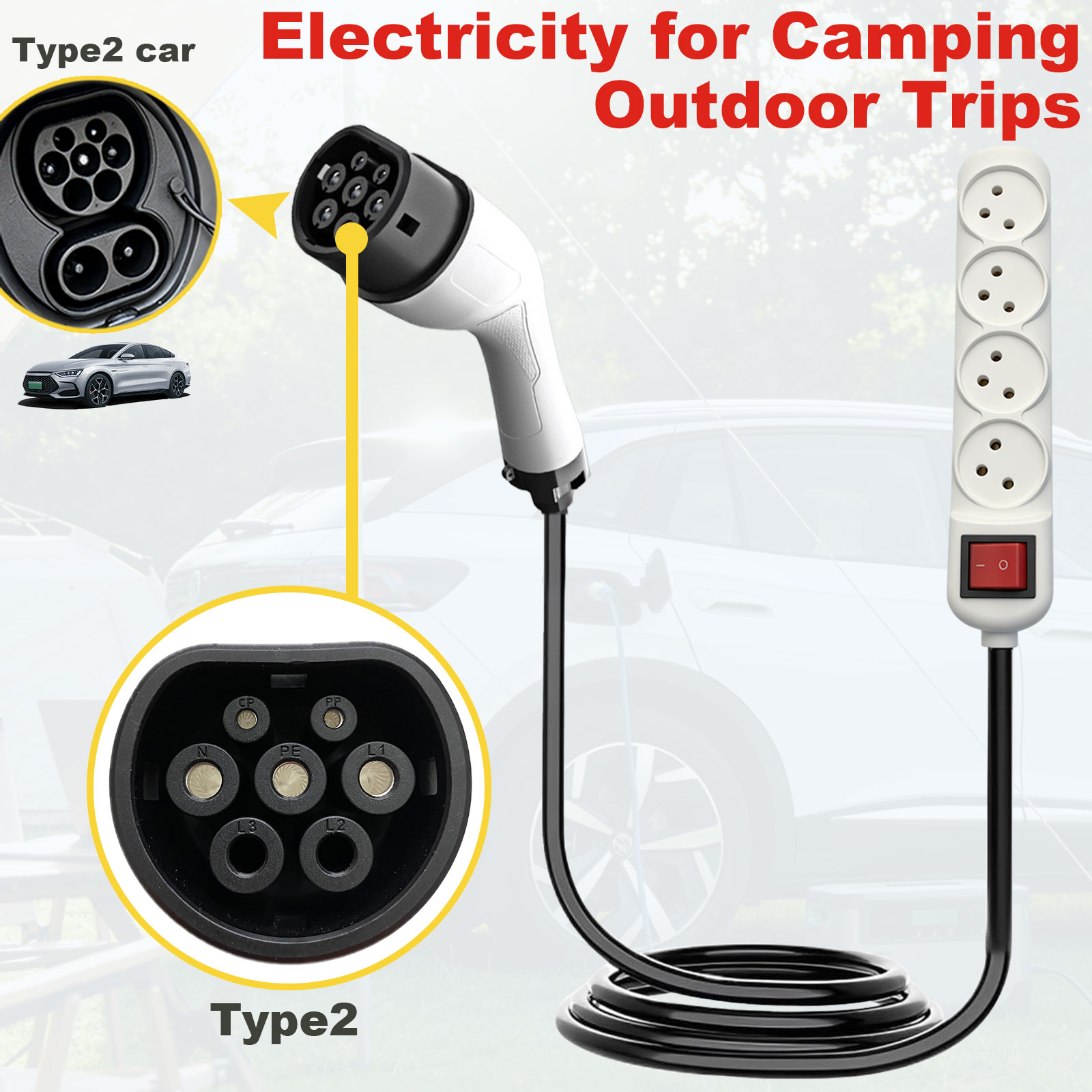 Adaptor Pengisian Daya Tipe 2  - Outdoor Power Adapter ulasan dan harga