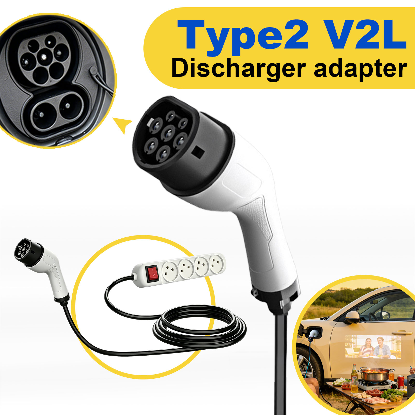 Adaptor Pengisian Daya Tipe 2  - Outdoor Power Adapter ulasan dan harga